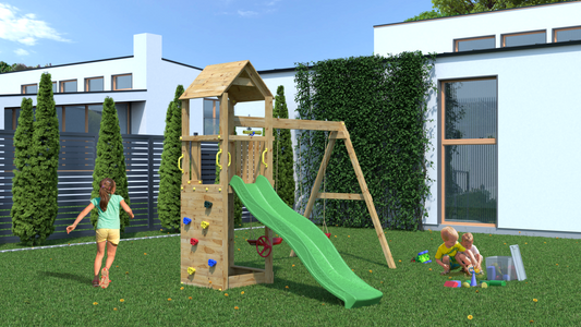 Sky High Hideout with Double Swings / Outdoor Playing Equipment