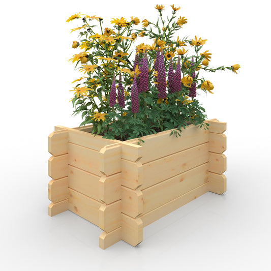 The Log Cabin Planter 28mm (Size 2x3)