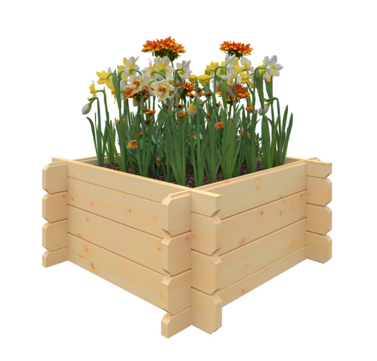 Raised 19mm Flower Bed (Size: 3x3w)