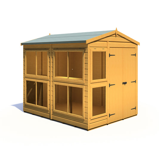 Apex Roof Sun Hut / Potting Garden Shed (6x4 to 6x12)
