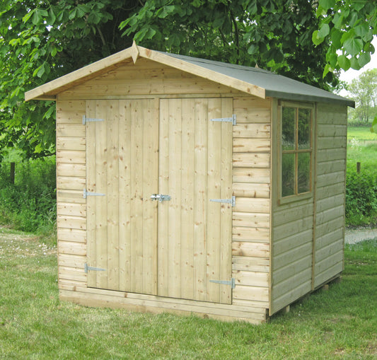 Apex Roof Garden Shed (Size: 7x7)
