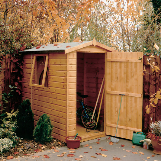 Shiplap Apex Roof Garden Shed (Size: 7x5)