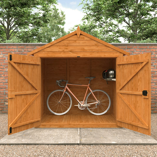 Flex Apex Garden Bike Shed (Sizes: 3x6, 4x6, 5x6, 6x6)