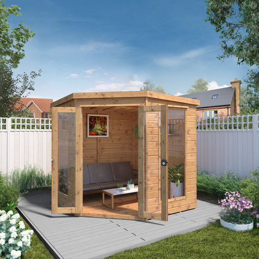 Premium Corner Summerhouse (Sizes: 7x7, 8x8, 9x9)
