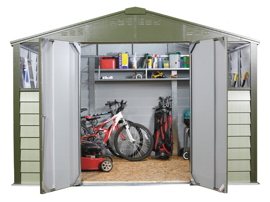 Titan Superior Apex Roof Metal Garden Shed (Size 6x4)