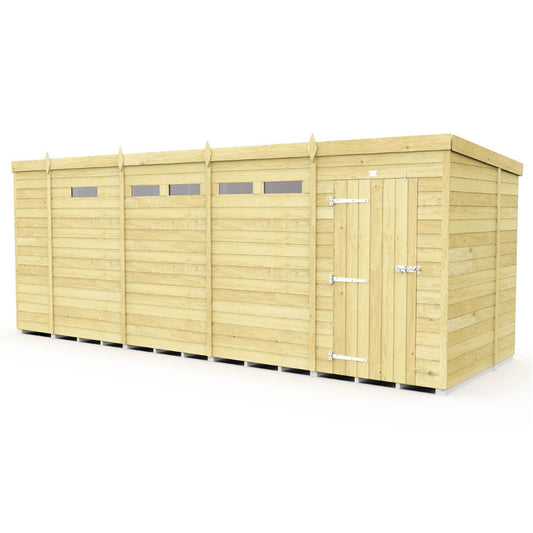 Pent Security Shed (4x7ft to 20x7ft)